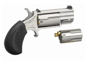 North American Arms PUG DC mini-revolver 1-inch barrel stainless XS white dot sights black rubber grip