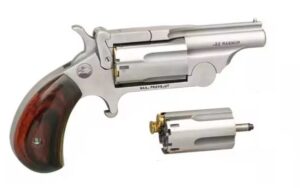 North American Arms Ranger II 22 Mag/22 LR mini-revolver, 1.62in stainless barrel, rosewood grip