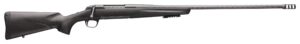 Browning X-Bolt Pro 6.5 Creedmoor bolt-action rifle with carbon-fiber stock and gray Cerakote finish