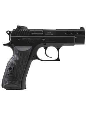 SAR P8S Compact 9mm pistol with 3.8-inch ported barrel in black