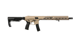 POF Phoenix 9mm rifle Flat Dark Earth side view with Picatinny rail