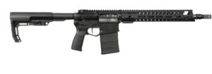 POF Rogue DI .308 Win rifle with 13.75 inch nitride barrel and 13-inch Renegade rail, black finish