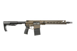 POF USA Rogue DI .308 rifle 13.75in Patriot Brown Cerakote side view