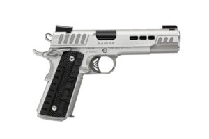 Kimber Rapide Frost 9mm 5in pistol Silver KimPro II Black G10 grips