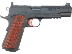Kimber Rapide Heat 1911 9mm KimPro II black finish black and red G10 grips