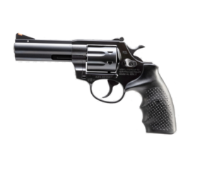 Rock Island AL22MB .22 WMR 4 in blued revolver with black rubber grip and 8-round cylinder