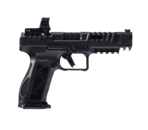 Canik SFx Rival-S Dark Side 9mm pistol with MeCanik MO2 optic, black steel frame