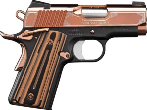 Kimber Rose Gold Ultra II 3 in .45 ACP pistol with Rose Gold slide and KimPro matte black frame