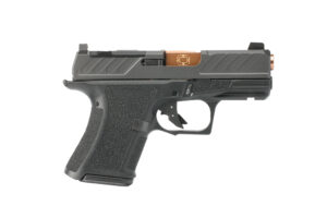 Shadow Systems CR920 Foundation 9mm compact optics-ready pistol in black with bronze TiCN barrel