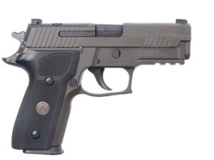 SIG Sauer P229 Legion 9mm compact pistol in Legion Gray with black G10 grips and X-RAY3 sights