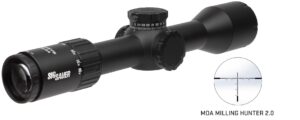 Sig Sauer Whiskey6 3-18x44 30mm rifle scope MOA Milling Hunter 2.0 black