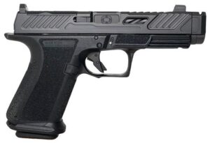 Shadow Systems MR920P Elite 9mm pistol, black polymer frame, spiral-fluted compensated barrel