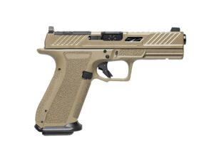 Shadow Systems DR920 Elite SS-2024 9mm FDE optics-ready pistol with spiral-fluted 4.5-inch barrel