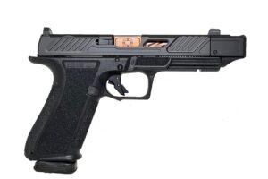 Shadow Systems DR920P Elite 9mm pistol black polymer frame spiral-fluted bronze barrel optics-ready