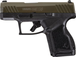 Taurus GX4 9mm pistol black frame Mil-Spec green slide two magazines