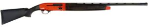 TriStar Viper G2 Compact 20 Gauge 26 inch vent rib shotgun with red anodized receiver and black synthetic stock