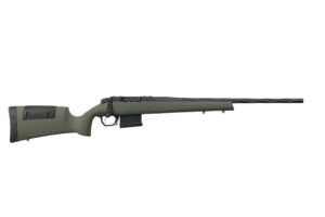 Weatherby 307 Range XP 6.5 Creedmoor rifle OD green synthetic stock with Accubrake