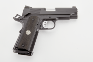 Wilson Combat Professional .45 ACP 4 inch Black Armor-Tuff pistol right-side view