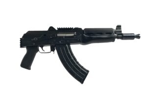Zastava ZPAP92 7.62x39 AK pistol with dark wood handguard and Picatinny rail