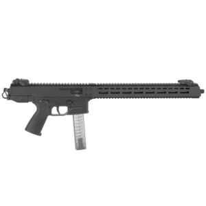 B&T GHM9 Sport 16-inch 9mm semi-auto pistol in black with Picatinny rail