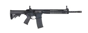 LWRC IC-SPR 5.56 NATO 16-inch rifle, black, right-side view