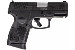 Taurus G3C compact 9mm pistol, matte black Tenifer slide and black polymer frame