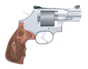 Smith & Wesson Performance Center Model 986 9mm 2.5in stainless titanium cylinder wood grip