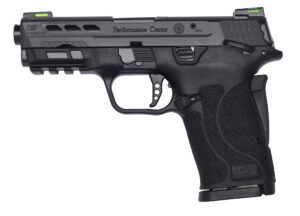 Smith & Wesson M&P Shield EZ M2.0 Performance Center 9mm pistol, black, ported barrel