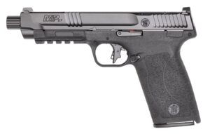 Smith & Wesson M&P 5.7 5" threaded barrel black polymer pistol with two 22-round magazines
