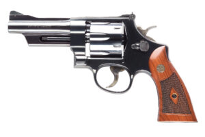 Smith & Wesson Model 27 Classic .357 Magnum 4-inch blued revolver with checkered walnut grip
