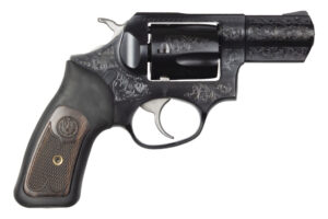 Ruger SP101 2.25-inch .357 Magnum TALO engraved revolver right-side view