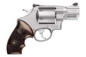 Smith & Wesson Performance Center M629 .44 Magnum 6-round stainless revolver with wood grips
