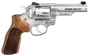 Ruger GP100 Match Champion .357 Magnum 4.2 inch satin stainless revolver with fiber-optic front sight