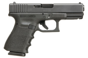 Glock 19 Gen3 PI1950201 compact 9mm pistol matte black with fixed sights and two 10-round magazines
