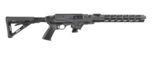 Ruger PC Carbine 9mm with 16.12 inch fluted barrel and Magpul MOE fixed chassis