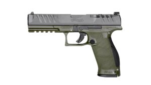 Walther PDP Full Size 9mm 5in two-tone green frame black slide 2x18rd