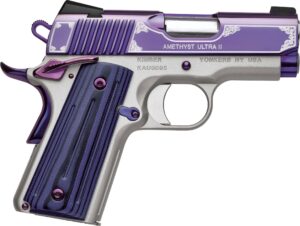 Kimber Amethyst Ultra II 9mm 3-inch pistol with Amethyst Purple PVD slide and G10 grips