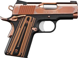 Kimber Rose Gold Ultra II 9mm 3-inch pistol with Rose Gold PVD slide and black KimPro frame