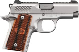 Kimber Micro 9 Raptor 9mm stainless pistol 3.15in with zebrawood grips