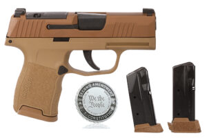 SIG Sauer P365 9mm coyote tan 3.1 inch barrel striker-fired pistol