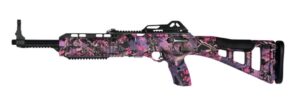 Hi-Point 3895TSPI .380 ACP carbine 16.5 inch Pink Camo fixed skeletonized stock
