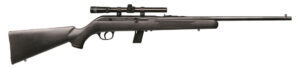 Savage 64FXP .22 LR semi-auto rifle with matte black synthetic stock and 4x15mm scope