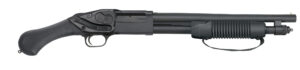 Mossberg 590 Shockwave Laser Saddle 20 Gauge with Crimson Trace laser and raptor birdshead grip