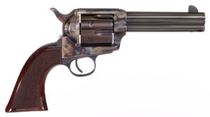 Taylors and Company Gunfighter .45 Long Colt 4.75 inch blued revolver with walnut grip