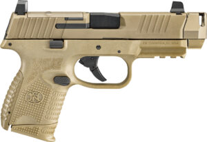 FN 509C MRD compensated 9mm pistol Flat Dark Earth with compensator and optic cut