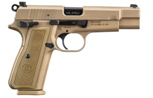 FN High Power 9mm pistol Flat Dark Earth 4.7 inch with two 17-round magazines