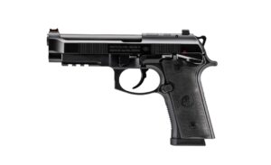 Beretta 92GTS 9mm full-size pistol with optic-ready slide and fiber optic front sight