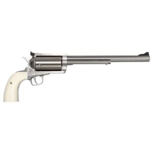 Magnum Research BFR 500 S&W 10 inch brushed stainless revolver with Bisley white laminate grips