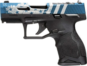 Taurus TX22 Compact .22 LR 3.6-inch threaded barrel matte black blue US flag