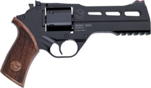 Chiappa Rhino 50DS 5-inch .357 Magnum revolver in black with walnut grips